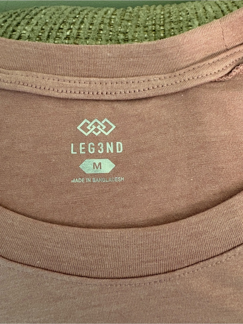 LEG3ND Women’s Long Sleeve Tee in Mauve Pink - Medium